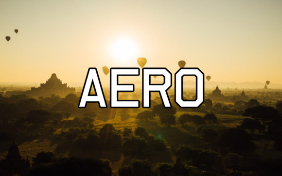 Aero: A Modern Geometric Sans Serif for Clean Design