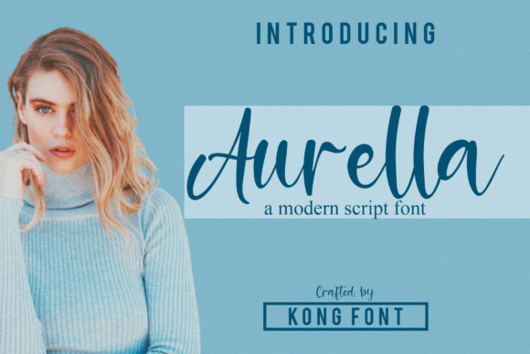 Aurella: A Modern Script Font for Creative Designs