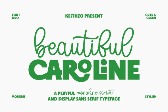 Beautiful Caroline: Playful Sophistication for Modern Design