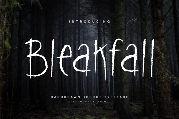 Bleakfall: The Spooky Display Font for Bold Designs