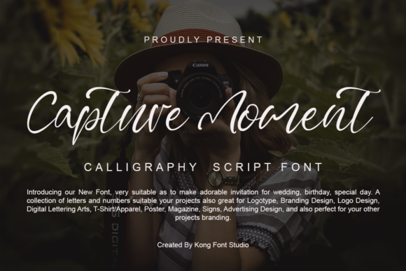 Capture Moment: A Playful Script Font for Creative Projects