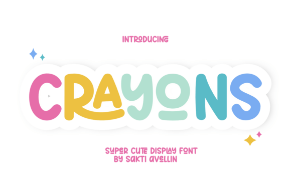Crayons: A Charming Display Font for Whimsical Designs