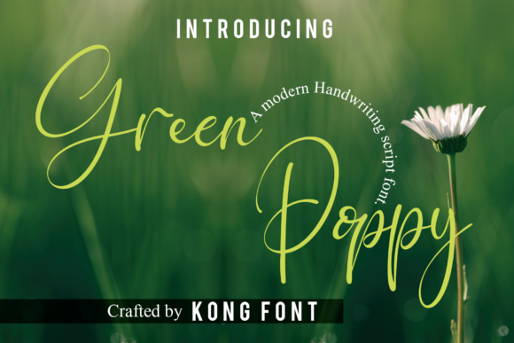 Discover Green Poppy: A Playful Handwritten Script Font
