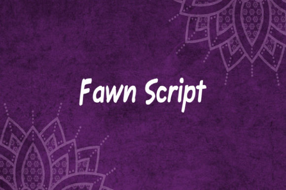 Discover the Playful Elegance of the Fawn Script Typeface
