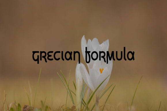 Grecian Formula: A Cool Display Font for Impactful Design