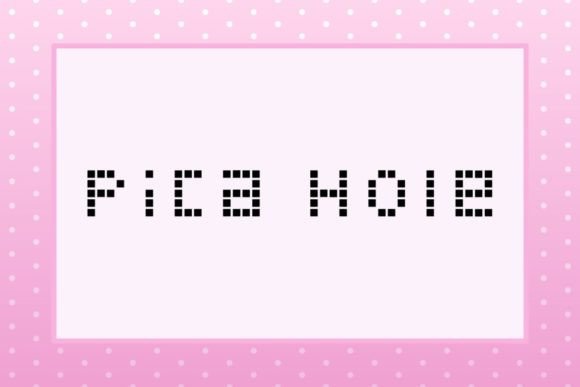 Pica Hole: A Modern Digital-Inspired Typeface