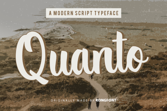 Quanto: A Playful Handwritten Script for Creative Projects