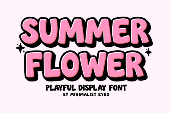 Summer Flower: A Playful Font for Joyful Designs
